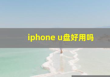 iphone u盘好用吗